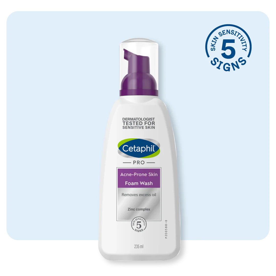Cetaphil PRO Acne-Prone Skin Foam Wash with Zinc Technology for oil control