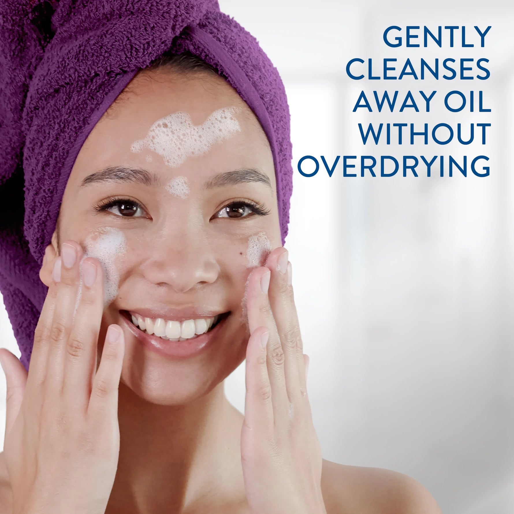 Lightweight foaming texture of Cetaphil PRO Acne-Prone Skin Foam Wash
