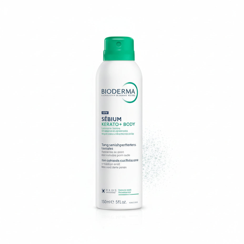 Bioderma bottle on a white background