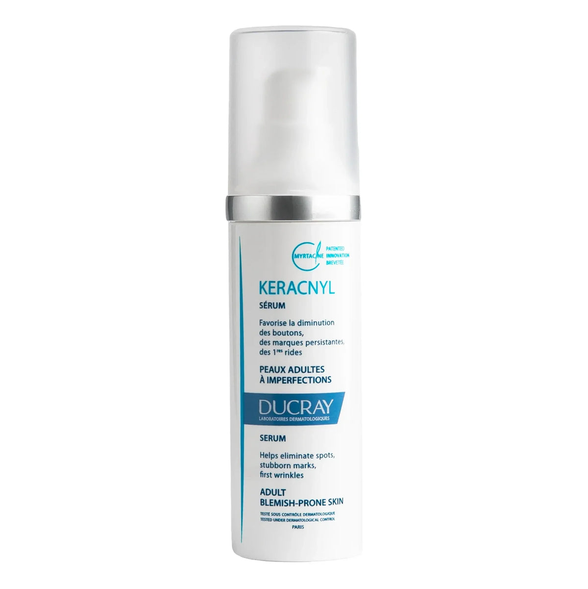 Ducray Keracnyl Serum for persistent blemishes and post-acne marks.