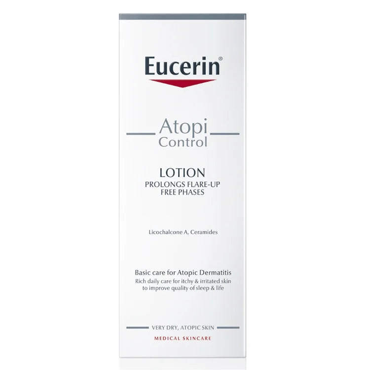 Eucerin AtopiControl daily lotion for dry sensitive skin available at The Distriqt