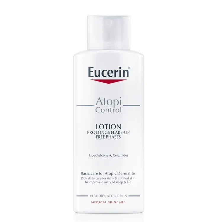 Eucerin AtopiControl daily lotion for dry sensitive skin available at The Distriqt