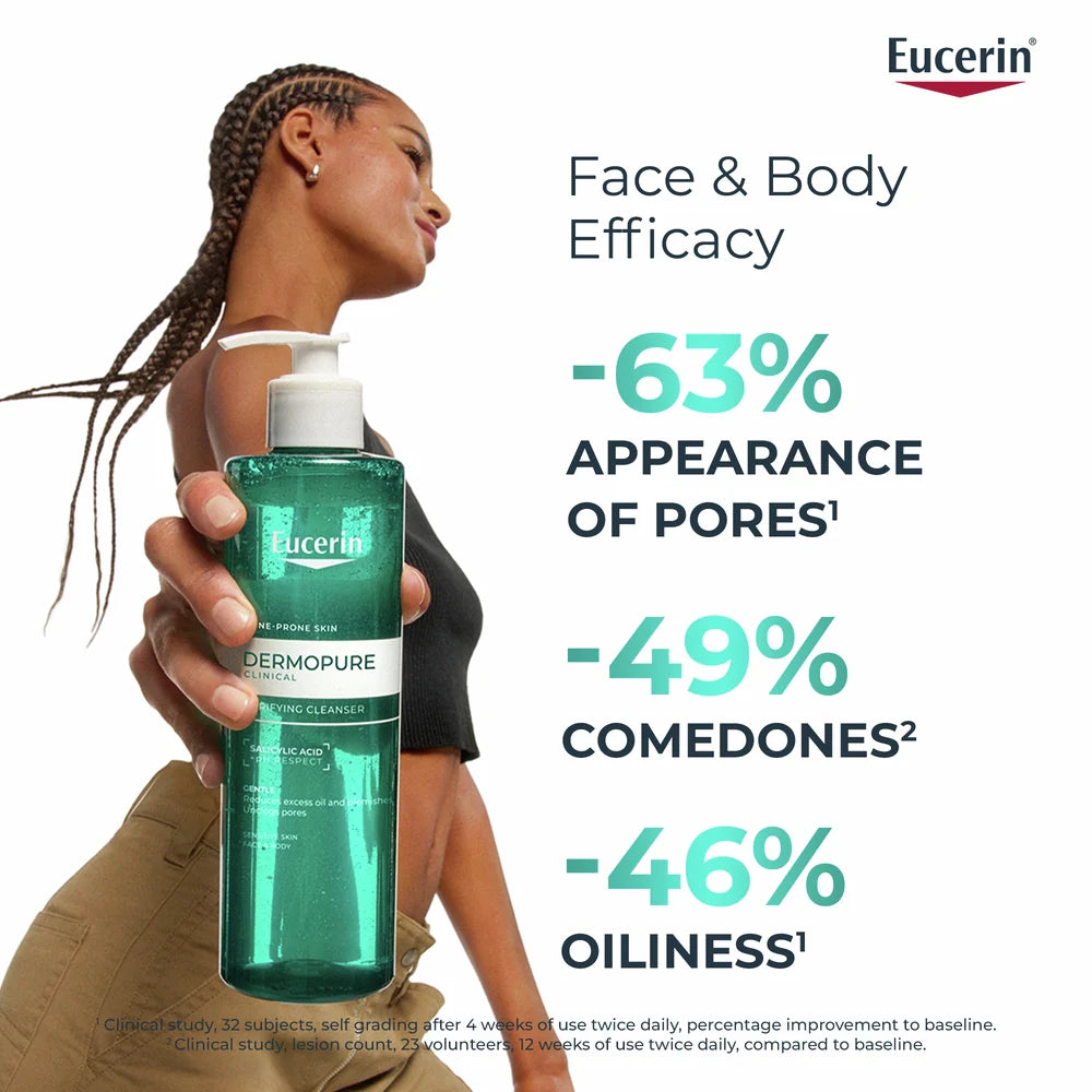 Eucerin DermoPurifyer Oil Control Face Cleansing Gel available on The DistriQt Lebanon.