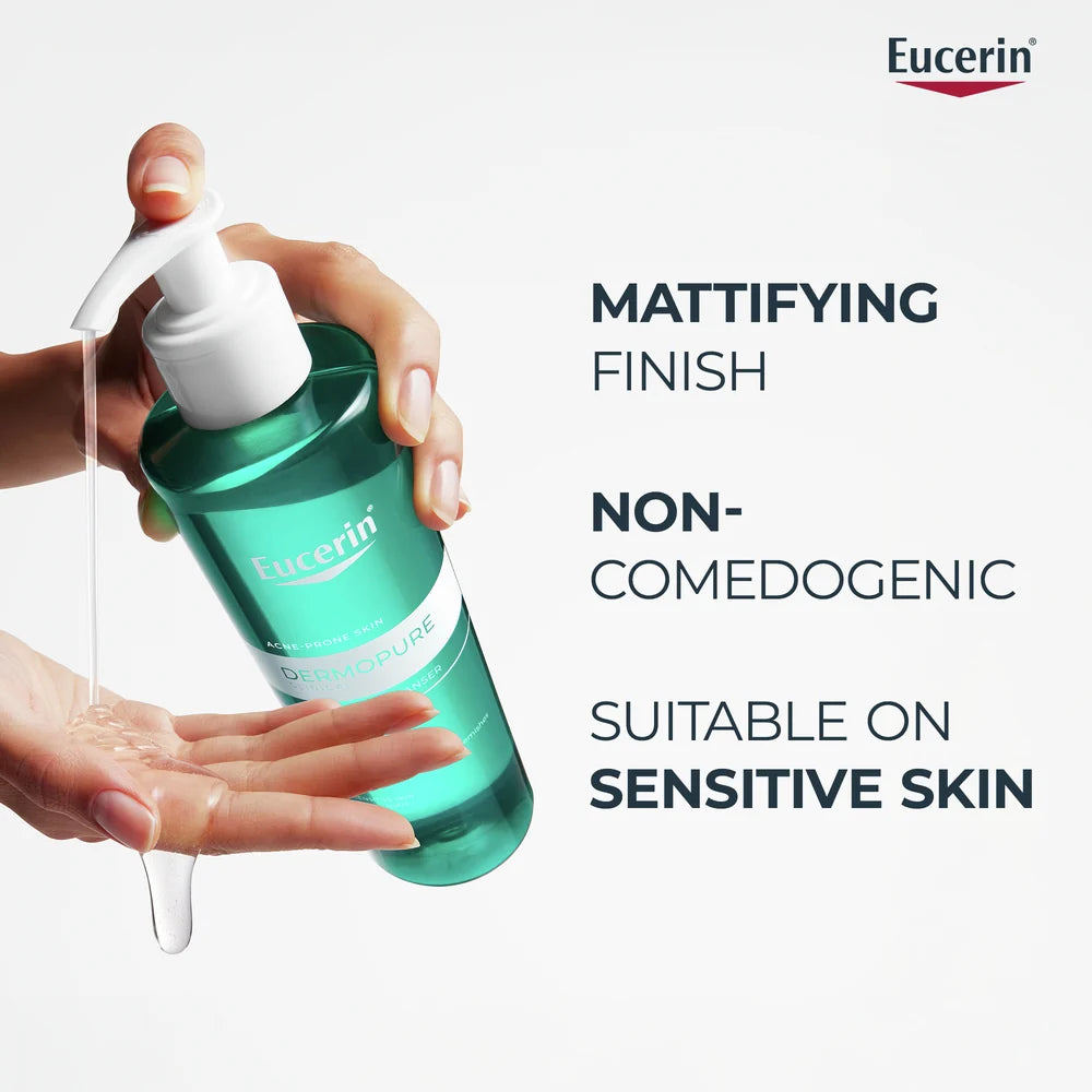 Eucerin DermoPurifyer Oil Control Face Cleansing Gel available on The DistriQt Lebanon.