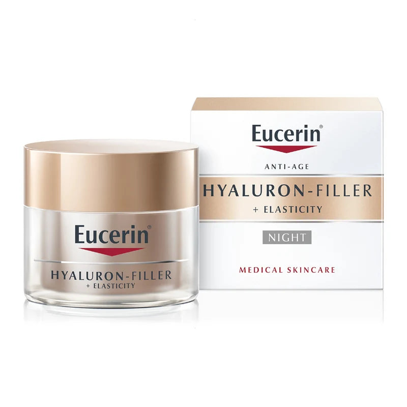 Eucerin Hyaluron-Filler + Elasticity Anti-Age Face Night Cream available on The DistriQt Lebanon.