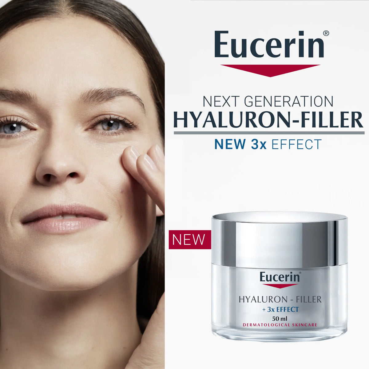 Eucerin Hyaluron-Filler wrinkle-reducing day cream available at The Distriqt.