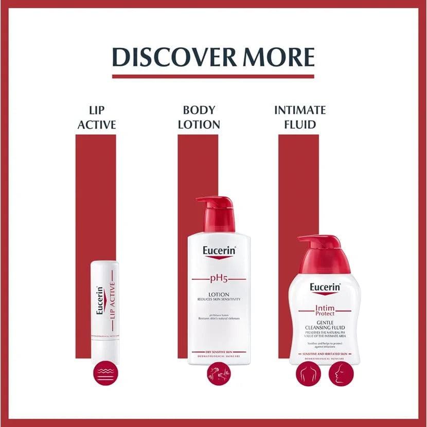Eucerin pH5 Shower Oil available at The Distriqt Lebanon for dry, sensitive skin.