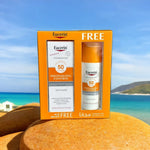 Dermatologist-tested Eucerin Sensitive Protect Facial Sunscreen SPF 50+ with Advanced Spectral Technology.