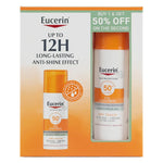 Dermatologist-tested Eucerin Sensitive Protect Facial Sunscreen SPF 50+ with Advanced Spectral Technology.