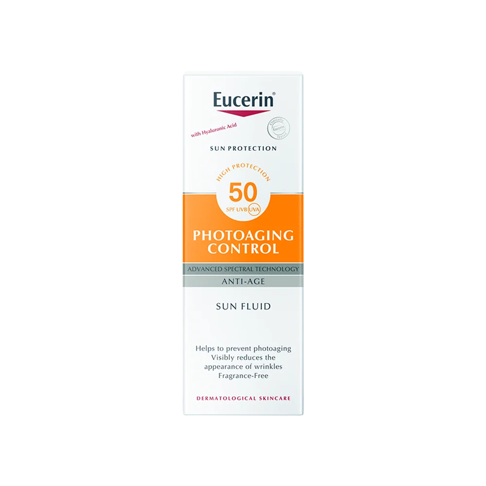Lightweight Eucerin Photoaging Control sunscreen available at The Distriqt