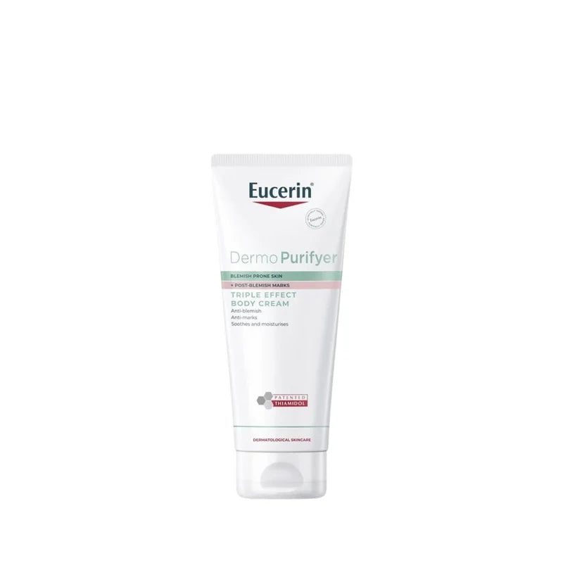 Eucerin DermoPurifyer Triple Effect Body Cream available on The DistriQt Lebanon.
