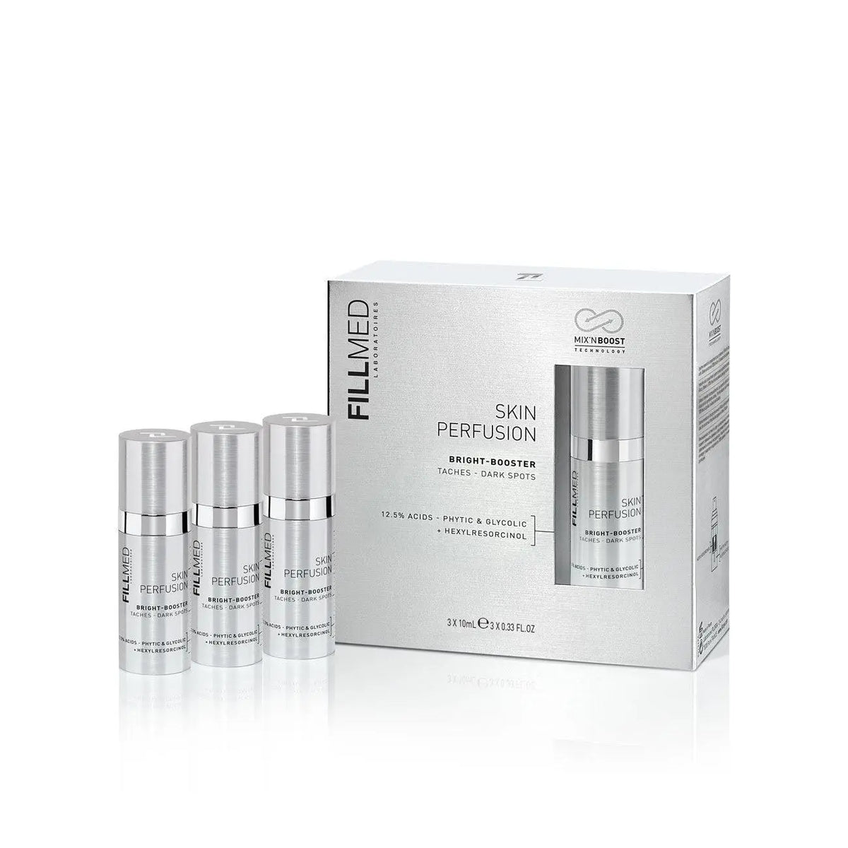 Skin Perfusion by FILLMED BRIGHT-BOOSTER 3 x 10ml for dark spots and pigmentation