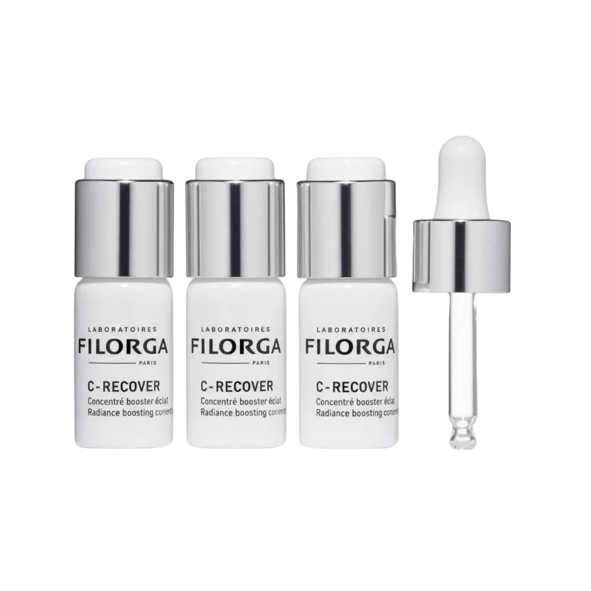 Set of Filorga C-Recover skincare products on a white background