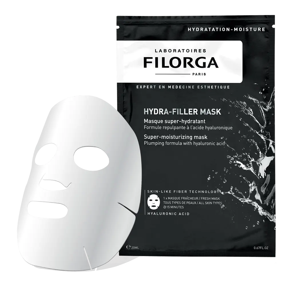 Filorga HYALU-FILLER FLASH MASK for intensely hydrated and plumper skin.