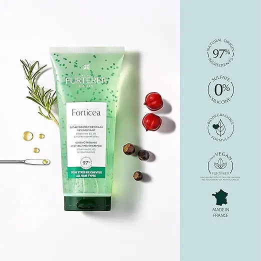 René Furterer Forticea shampoo for healthier-looking, more resilient hair ingredients 
