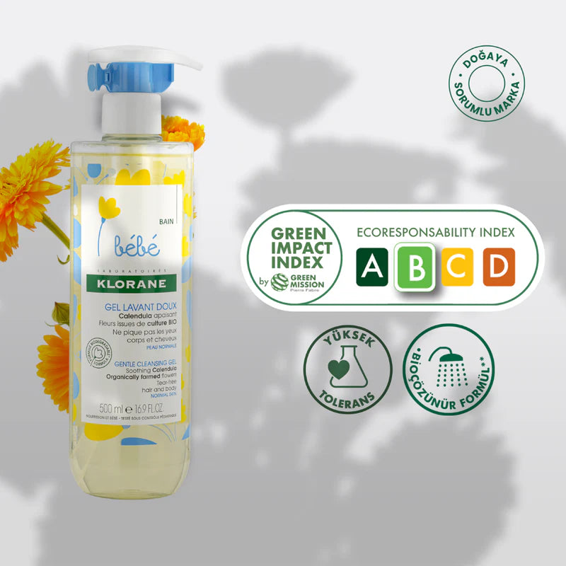 Klorane Baby Gentle Foaming Gel with organic calendula at The Distriqt Lebanon