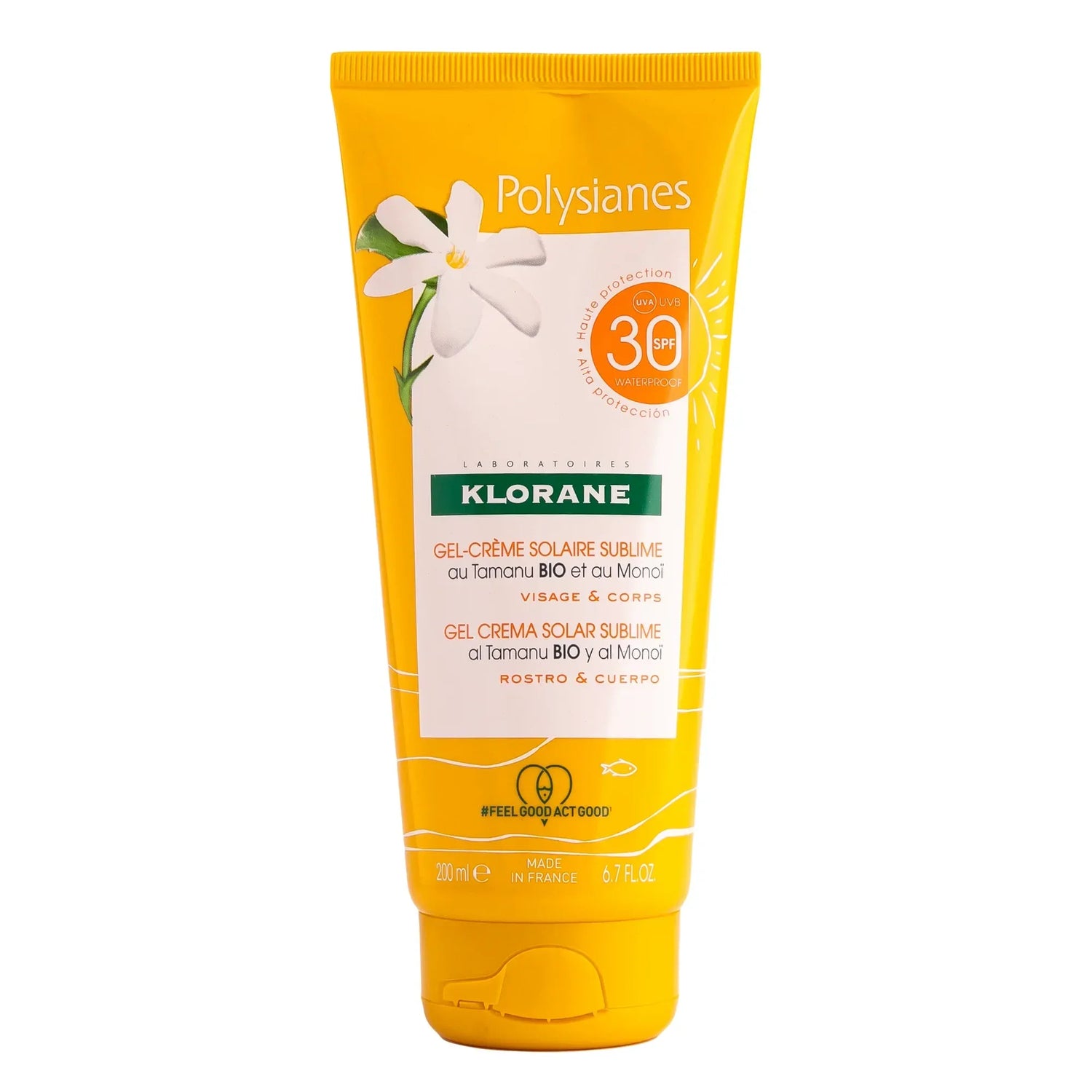 Klorane Polysianes SPF 30 gel cream sunscreen available in Lebanon