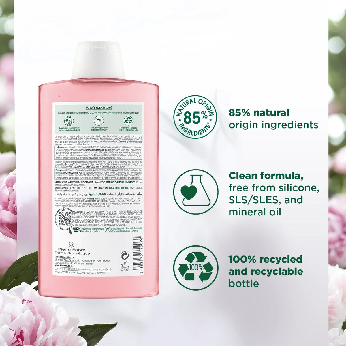 Gentle Klorane shampoo for itchy and sensitive scalp available in Lebanon