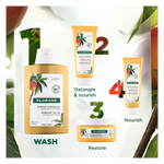 Silicone-free Klorane shampoo with Mango Butter for everyday nourishment available at distriqt lebanon
