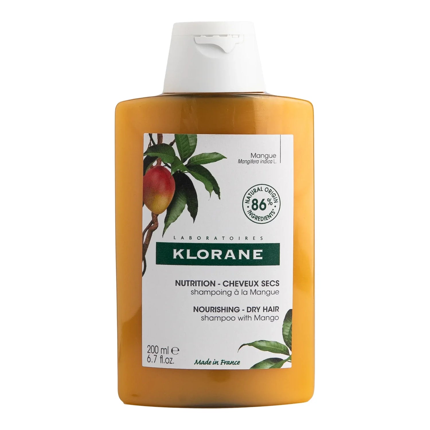 Silicone-free Klorane shampoo with Mango Butter for everyday nourishment available at distriqt lebanon