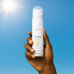 Lancaster Sun Perfect Air SPF50 face mist for convenient sunscreen reapplication and radiant skin available at the distriqt in lebanon