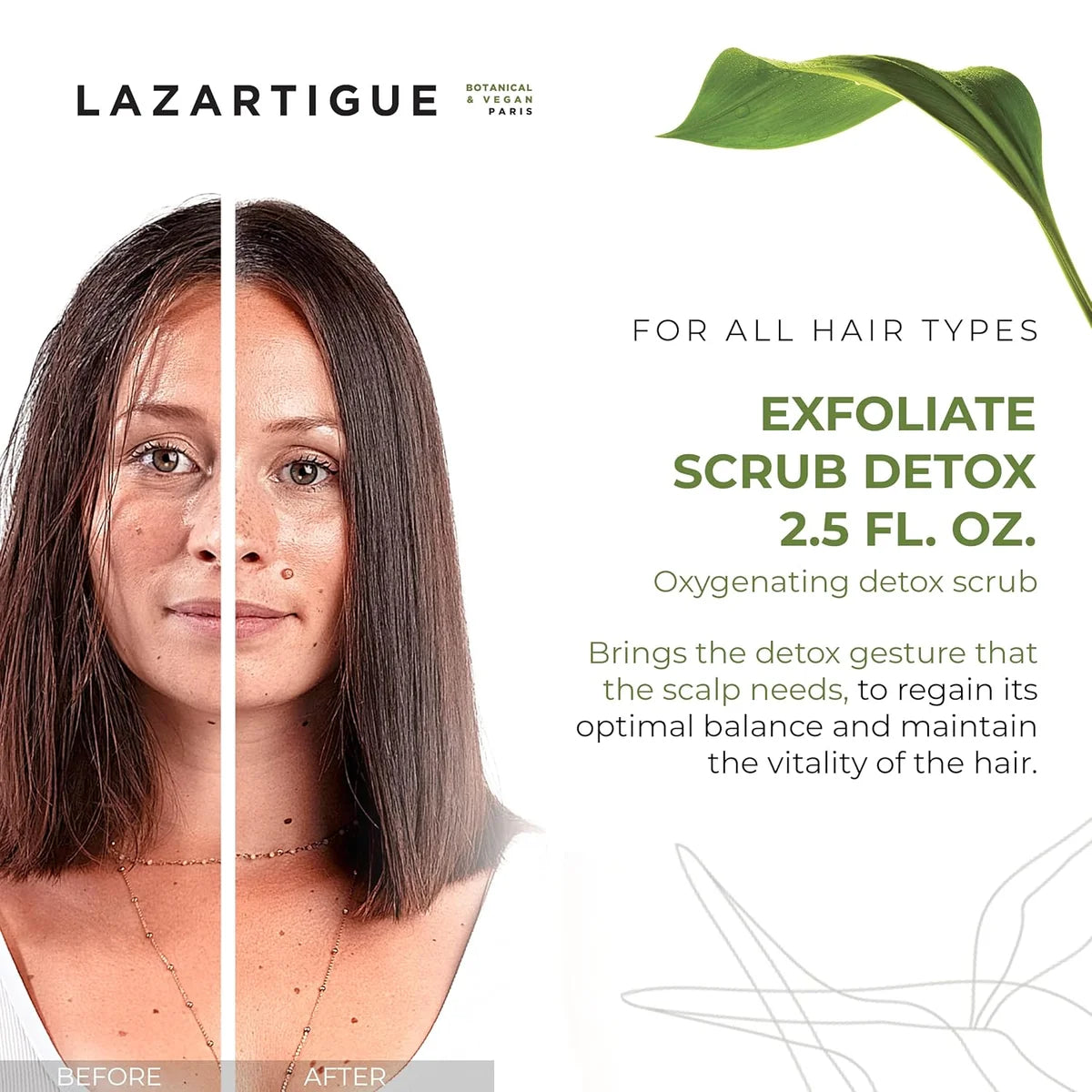 Lazartigue Exfoliate Detox Scalp Scrub pre-shampoo exfoliating gel for scalp buildup