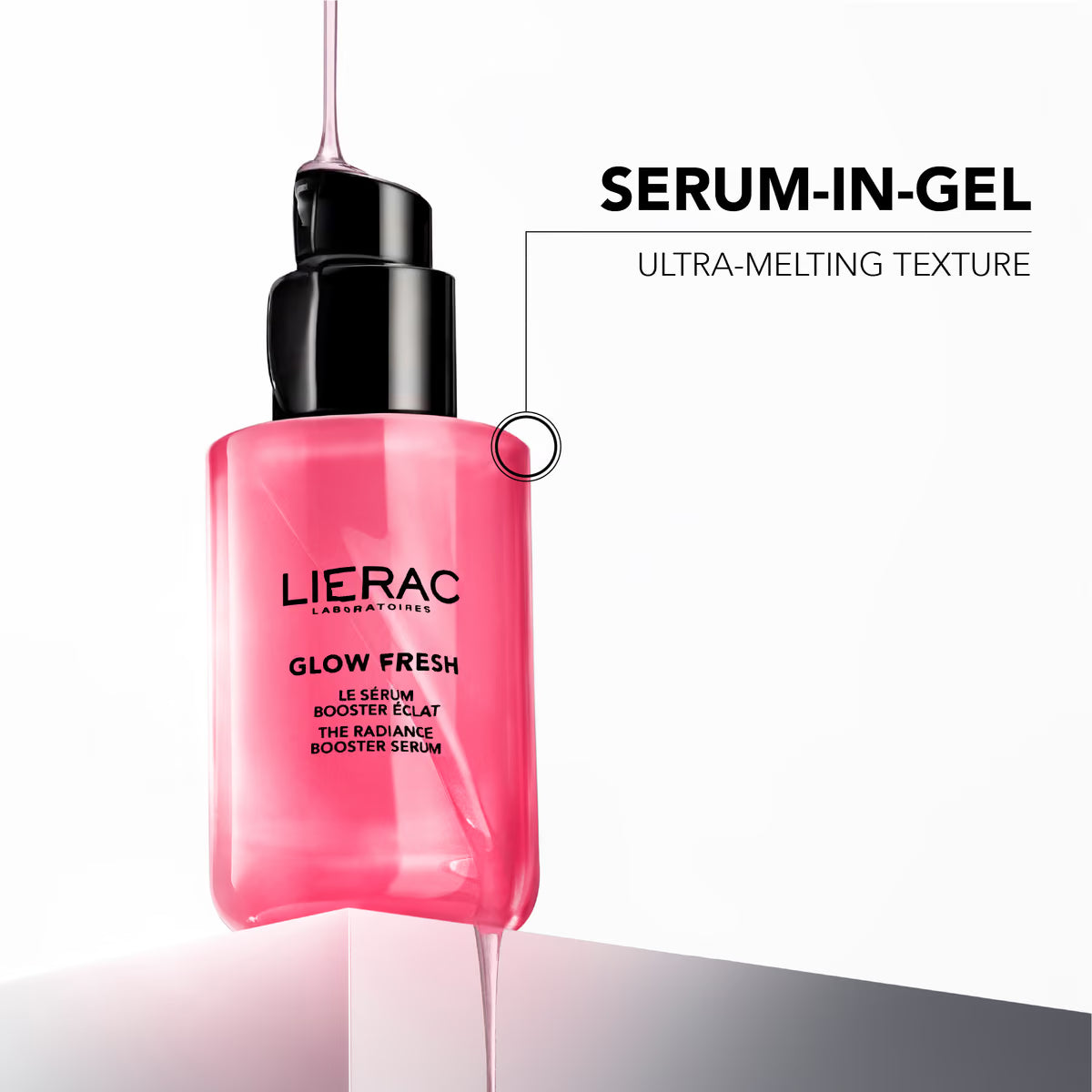 Lierac Glow Fresh hydrating face serum with high and low molecular weight hyaluronic acid