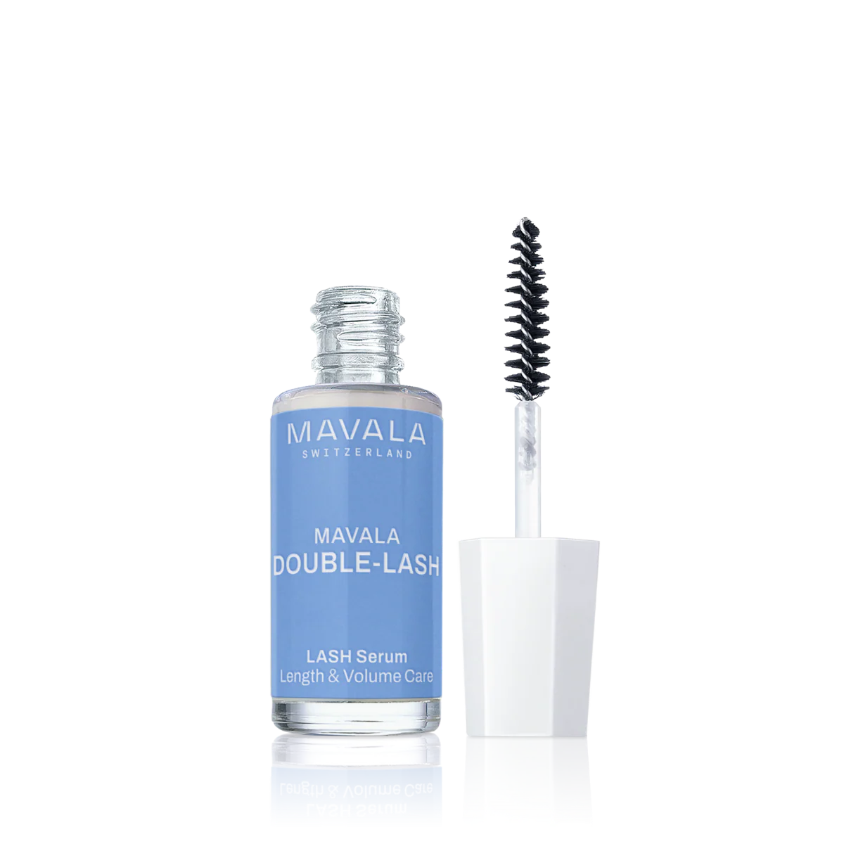 Mavala Double-Lash 10ml eyelash conditioning serum for stronger and fuller natural lashes.