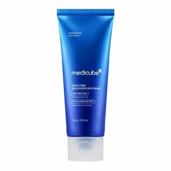 Medicube Zero Pore Blackhead Mud Mask with AHA BHA PHA and clay