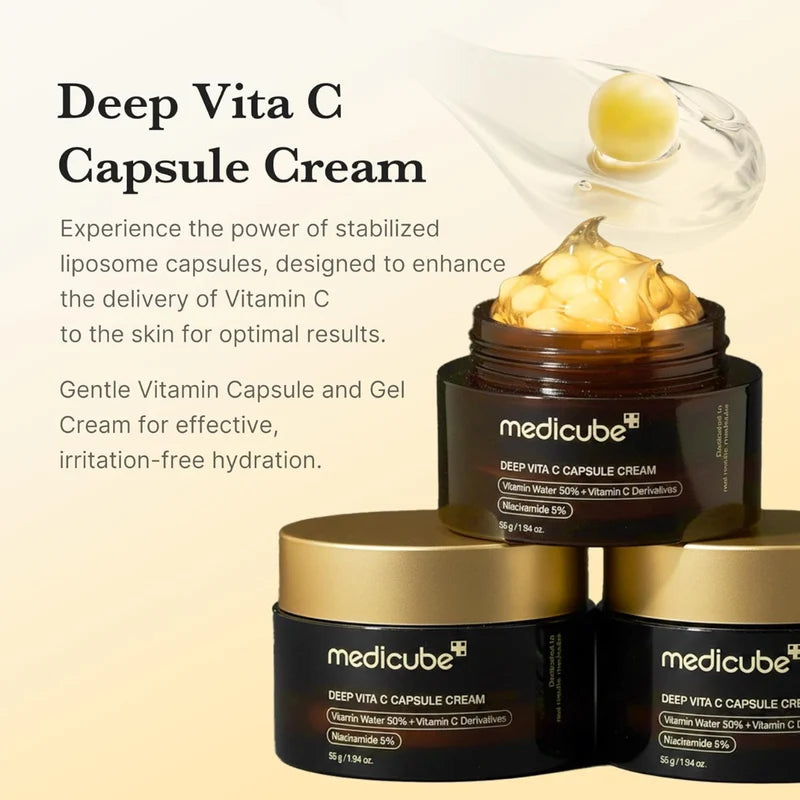 Medicube Deep Vita C Capsule Cream 55g Korean skincare moisturizer