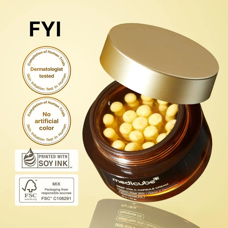 Medicube Deep Vita C Capsule Cream 55g Korean skincare moisturizer