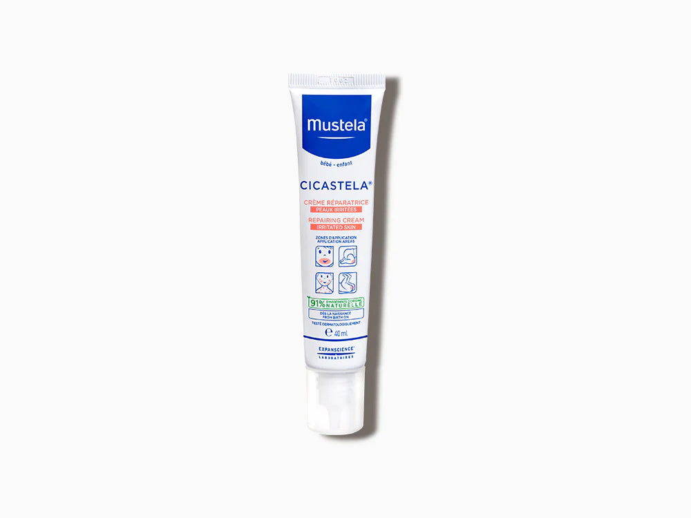 Mustela Cicastela Repairing Cream 40ml for soothing and supporting the recovery of irritated skin.