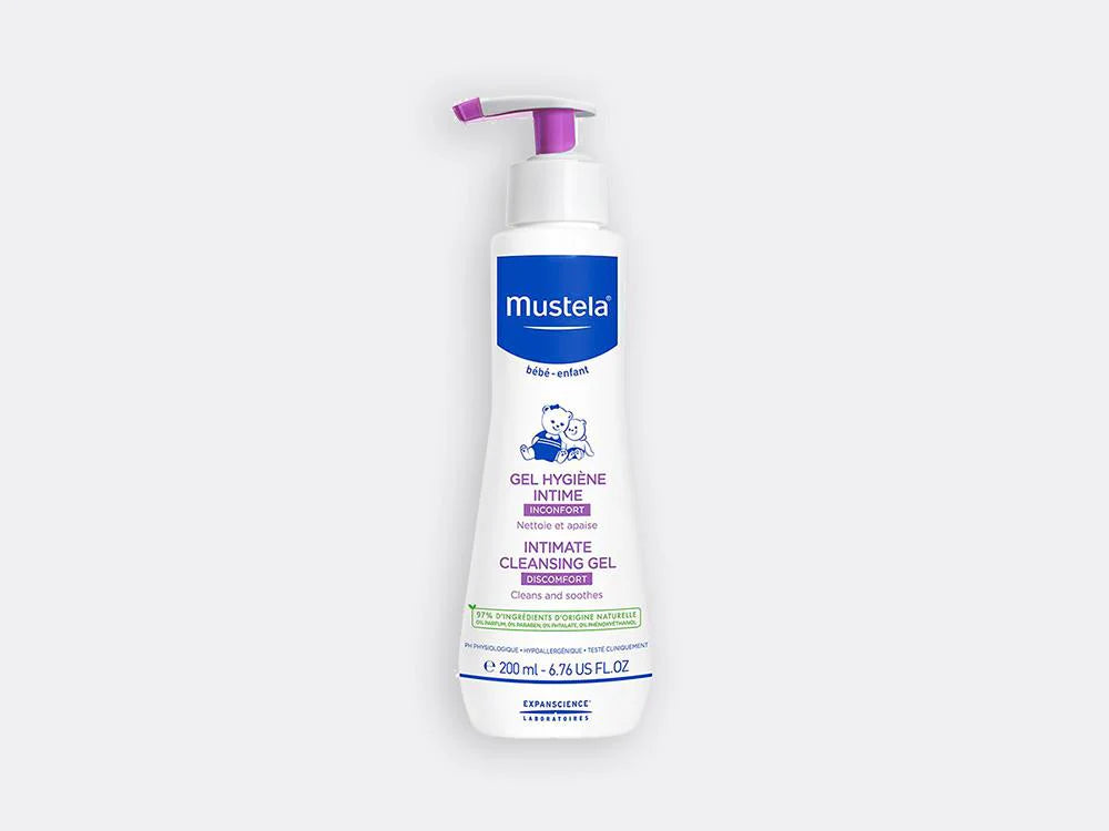Mustela Intimate Hygiene Gel 200ml gentle cleanser for daily intimate hygiene.