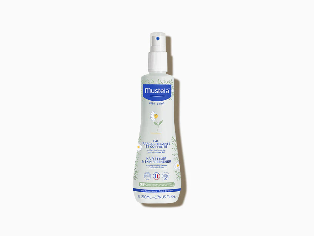 Mustela Skin Freshener 200ml refreshing spray for babies and children.