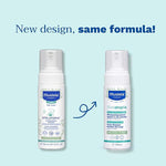 Mustela Stelatopia Foam Shampoo with sunflower oil distillate for dry and atopic-prone scalp.