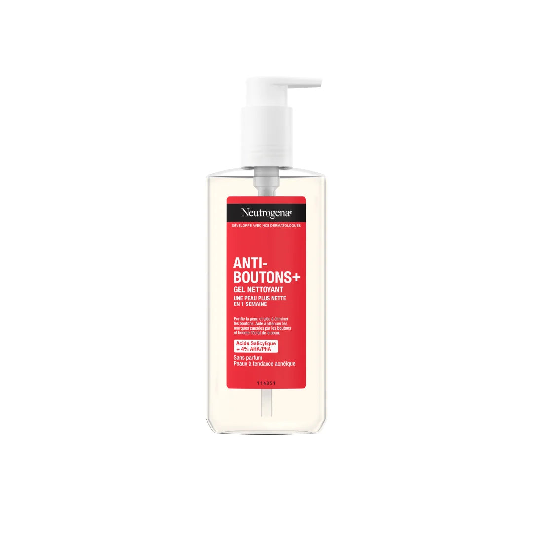 Neutrogena Anti-Boutons+ cleansing gel for blemish-prone skin at The DistriQt Lebanon