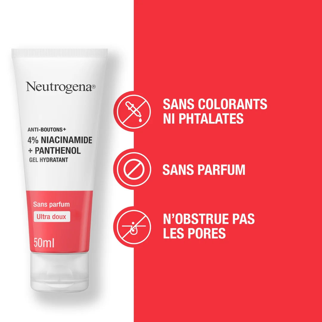 Neutrogena Anti-Boutons+ Gel Hydratant for blemish-prone skin at The DistrIQt Lebanon