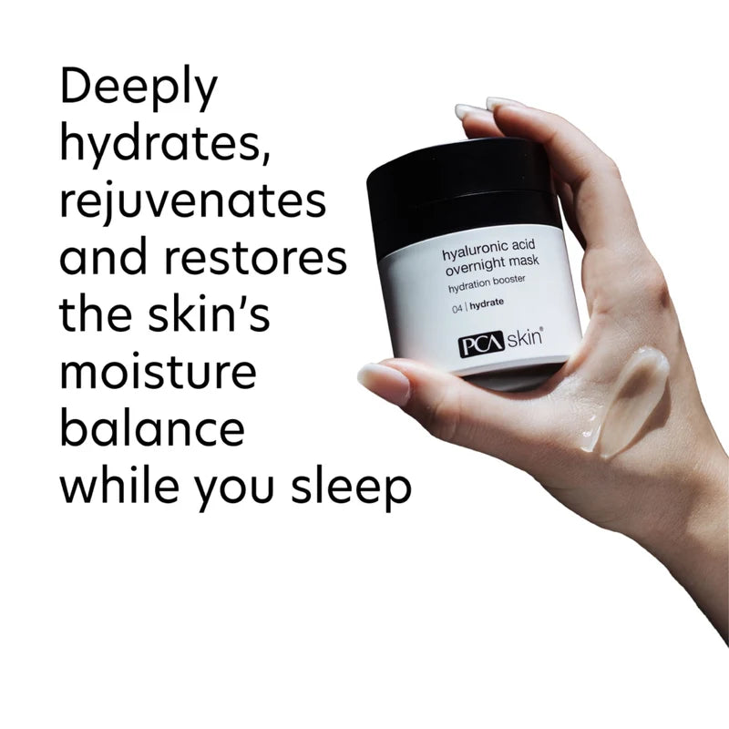 PCA Skin Hyaluronic Acid Overnight Mask for intensive hydration and plumping – available at The DistrIQt
