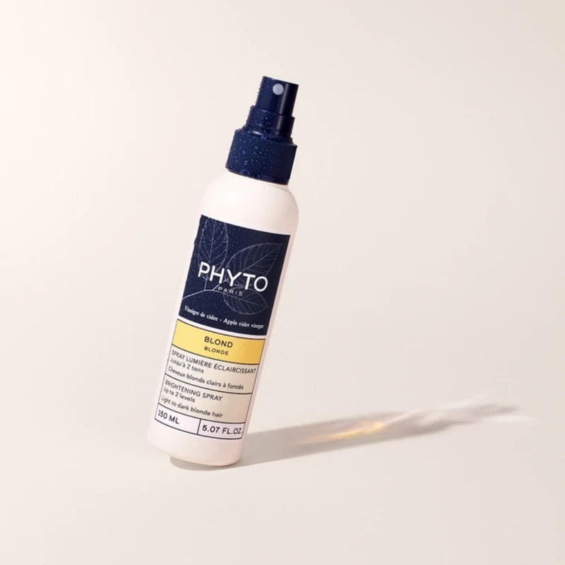 Lightweight PHYTO spray to enhance shine and radiance for blonde hair