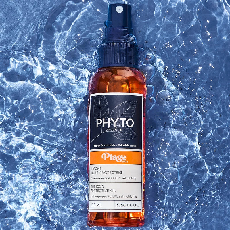PHYTO PLAGE protective oil helping preserve colour-treated hair during sun exposure
