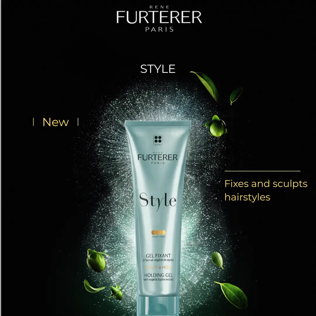 Lightweight hair styling gel with Jojoba Extract for long-lasting hold.