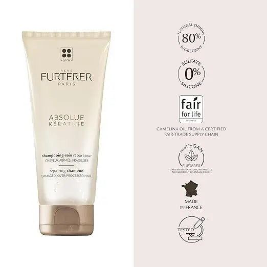 René Furterer Absolue Kératine Renewal Shampoo for damaged and over-processed hair.
