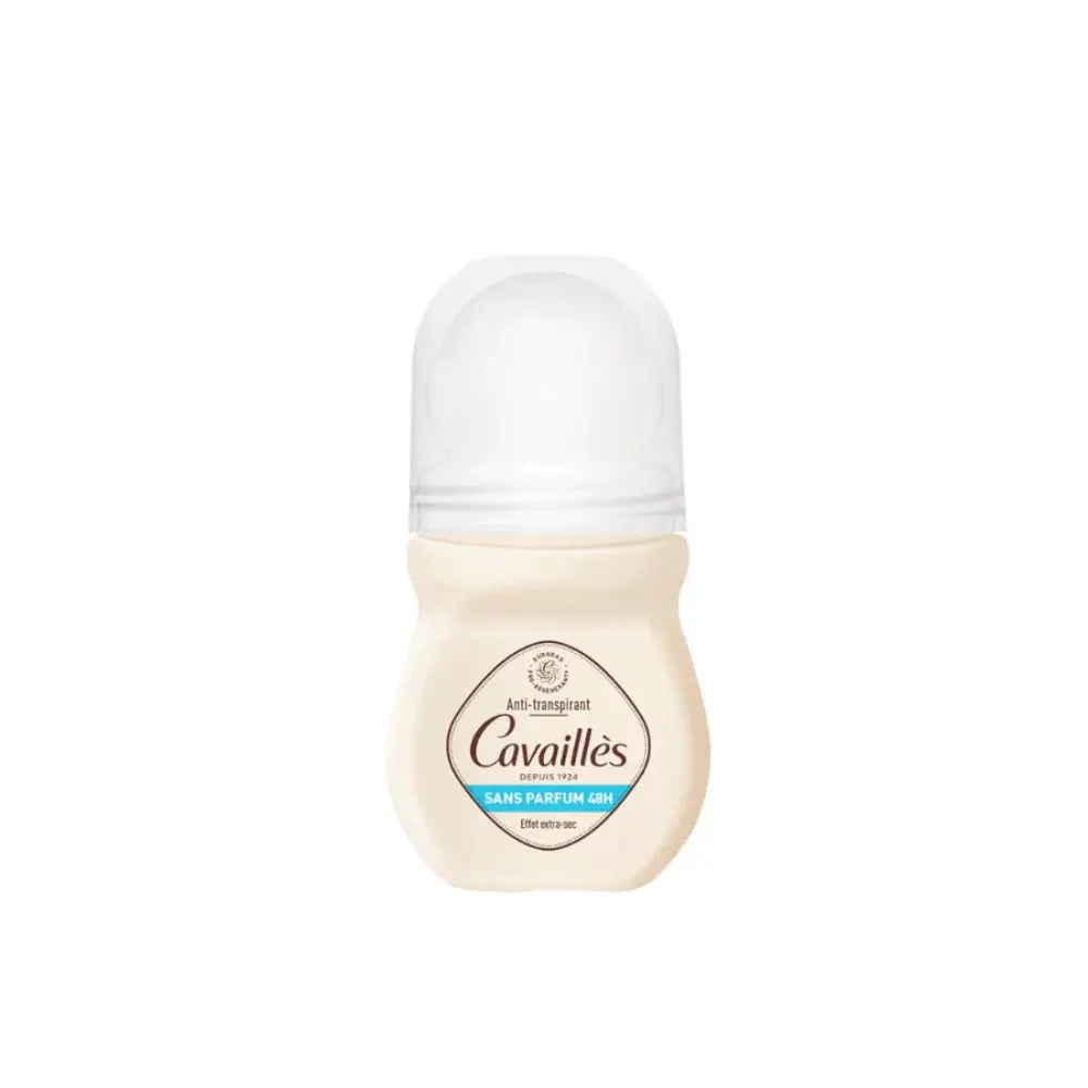 Alcohol-free and fragrance-free Rogé Cavaillès roll-on deodorant with 48-hour odor protectio