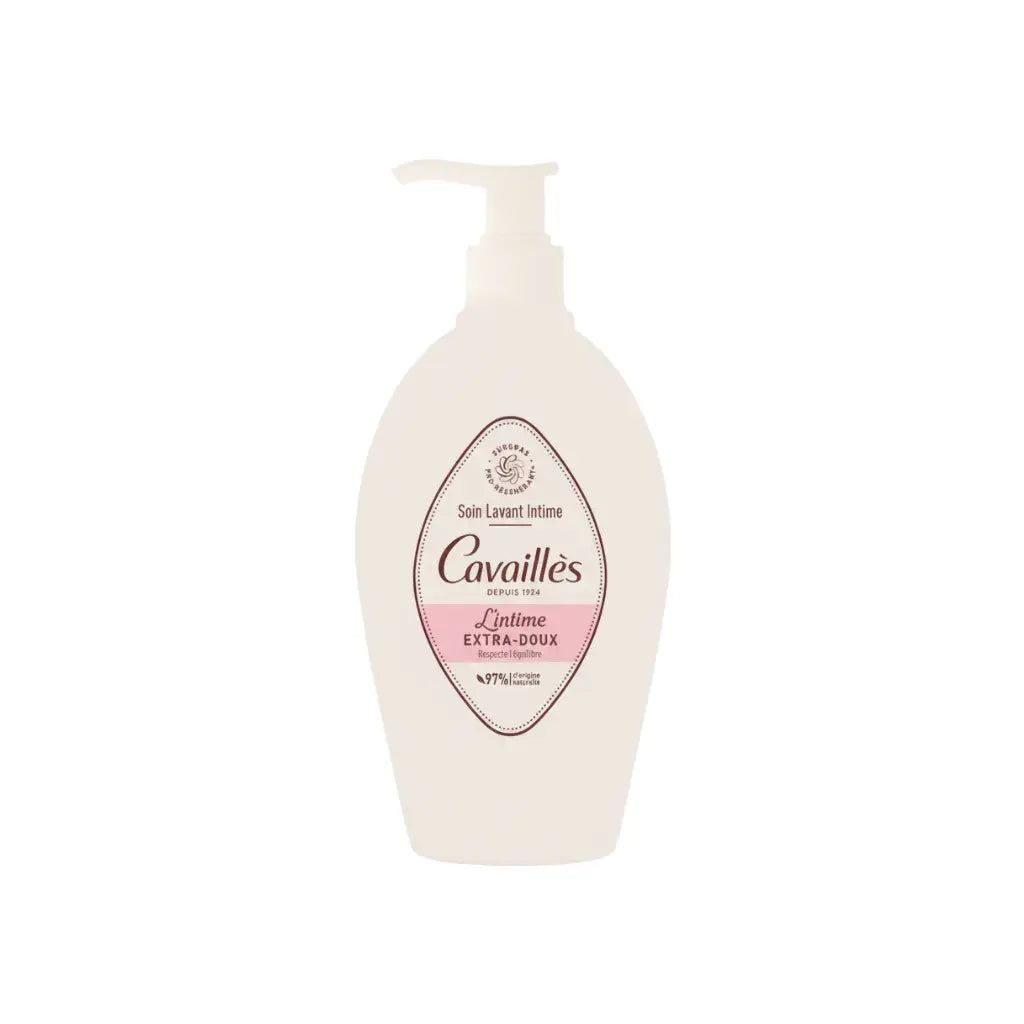 Rogé Cavaillès Natural Extra-Gentle Intimate Cleanser with 97% natural origin ingredients.