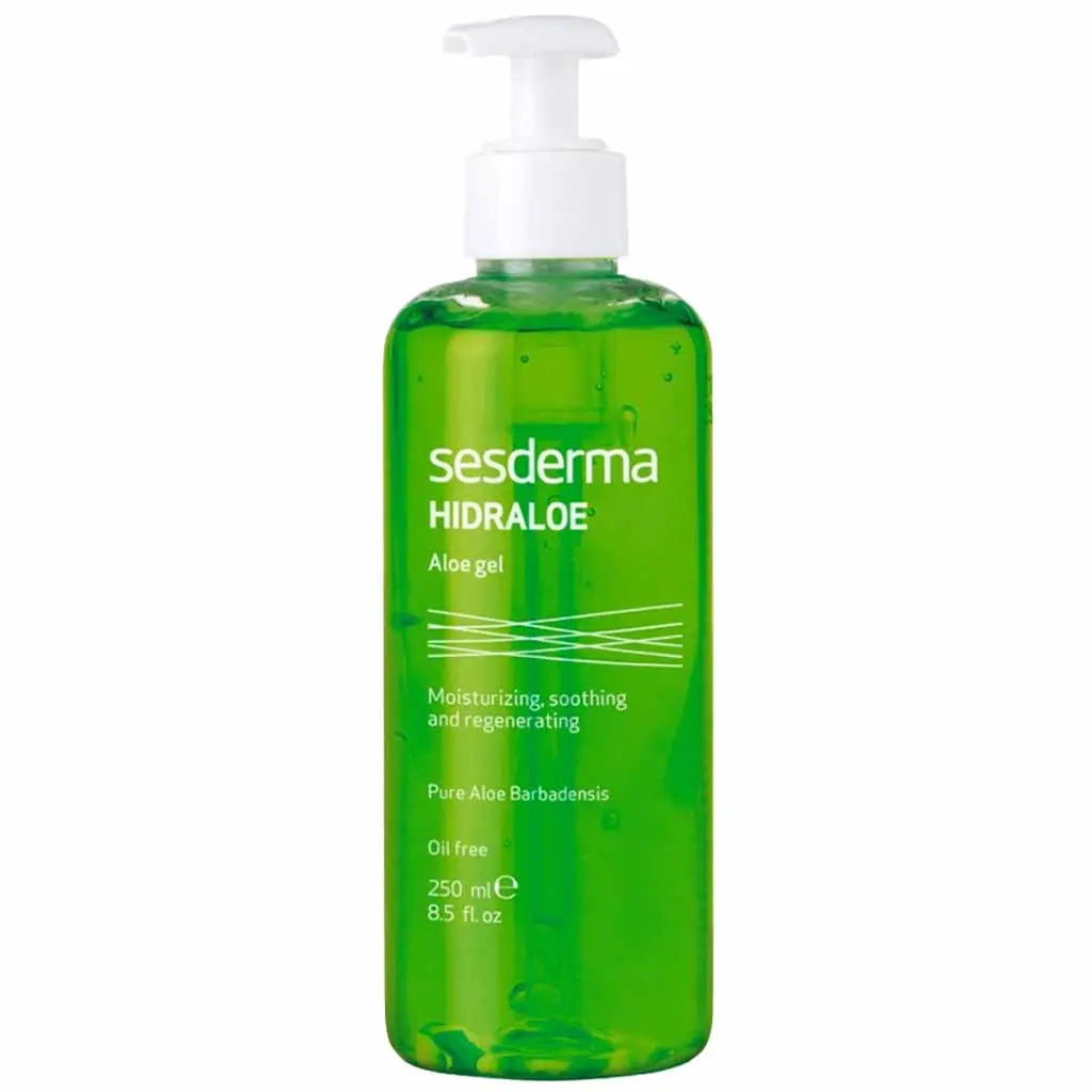 Soothing aloe vera gel for irritated, sensitive, and dehydrated skin.