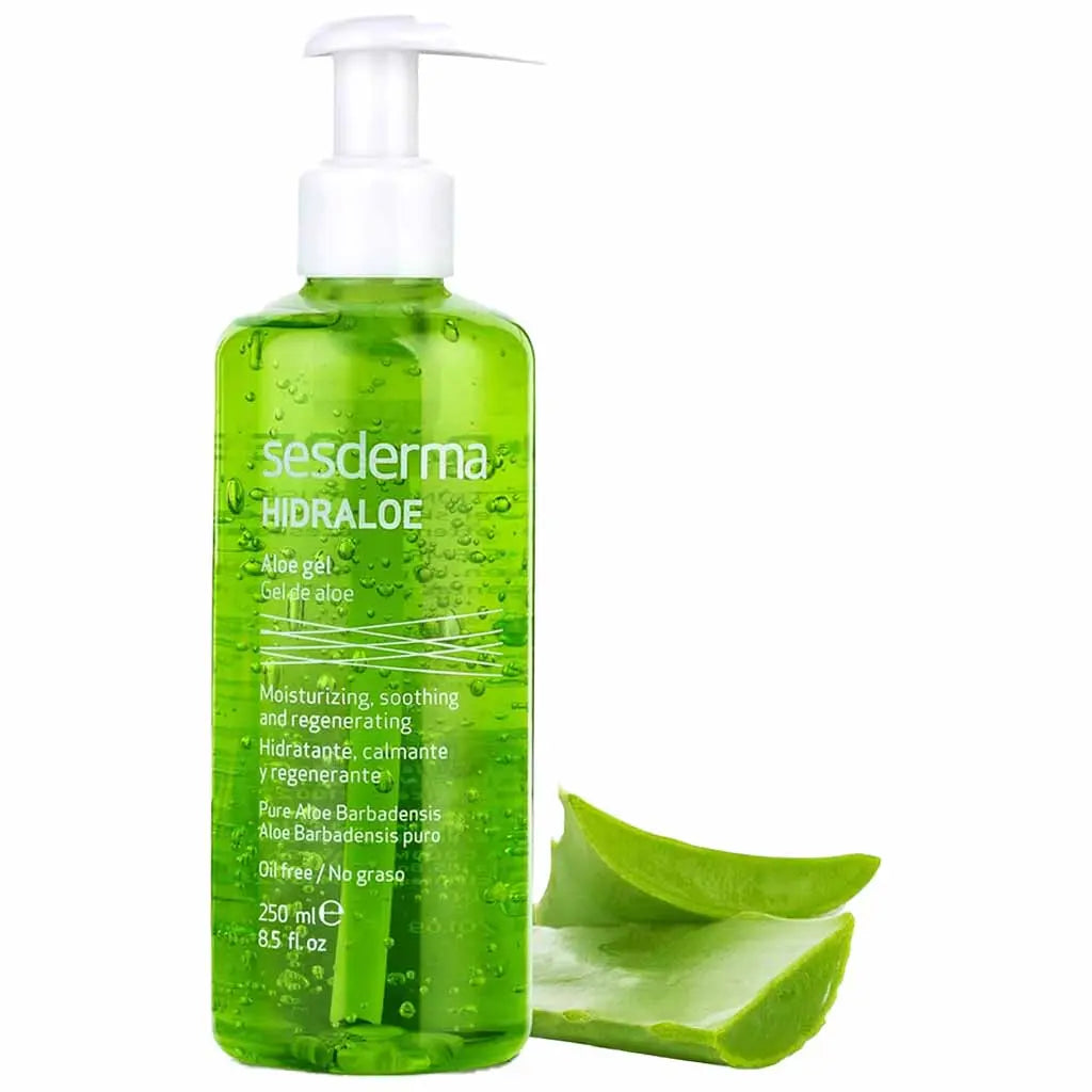 Sesderma Hidraloe Facial & Body Aloe Gel with 100% organic aloe vera.