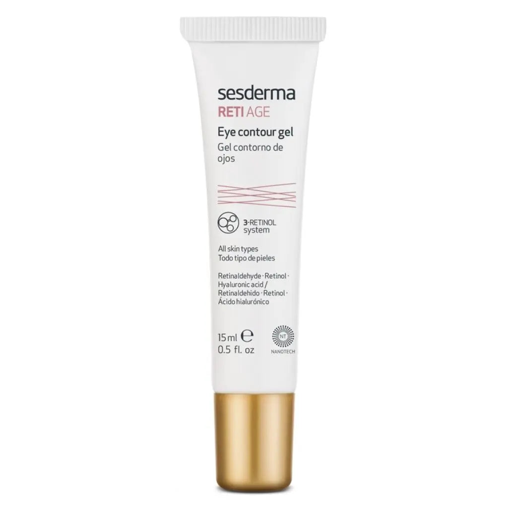 Sesderma Reti Age Eye Contour Gel 3-Retinol System 15ml for wrinkles and dark circles.
