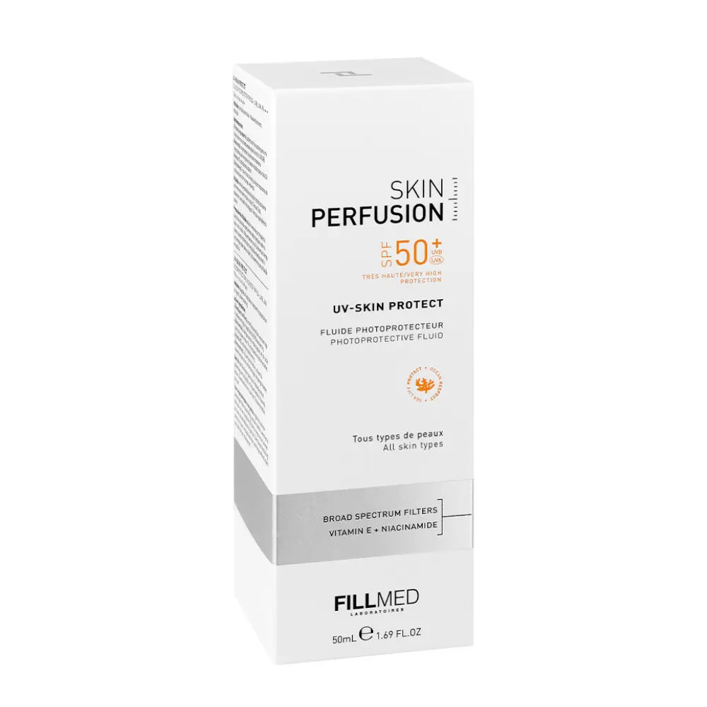 Skin Perfusion UV-SKIN PROTECT SPF50+ sunscreen under makeup