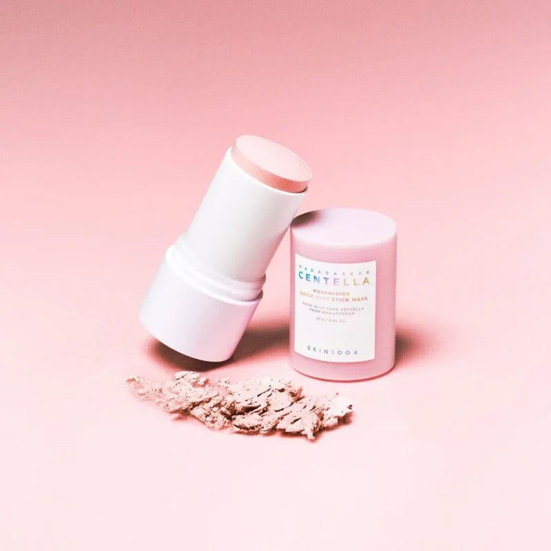 SKIN1004 Poremizing Quick Clay Stick Mask with red bean powder for gentle skin exfoliation