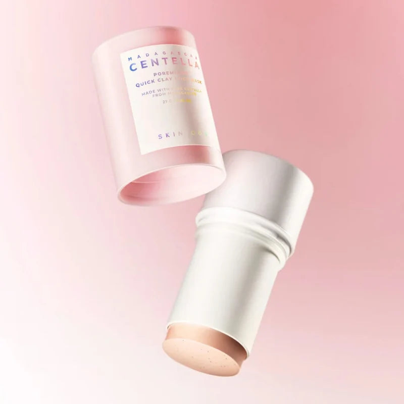 SKIN1004 Poremizing Quick Clay Stick Mask with red bean powder for gentle skin exfoliation